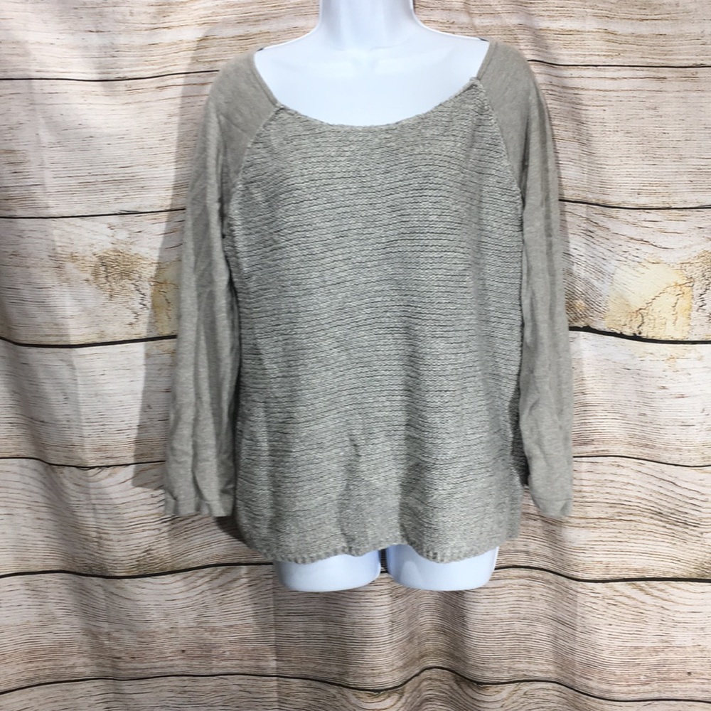Pure Jill Medium grey knit sweater medium comfy